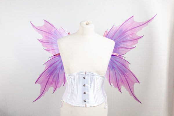 Merfairy wings in fliede rund rosa