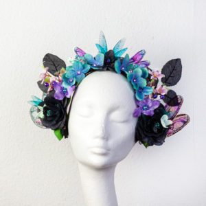 Fairy-Headpiece-schwarz-Lila-tükis-rosa