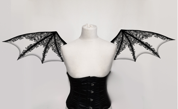 Fledermaus Spitzen Flügel