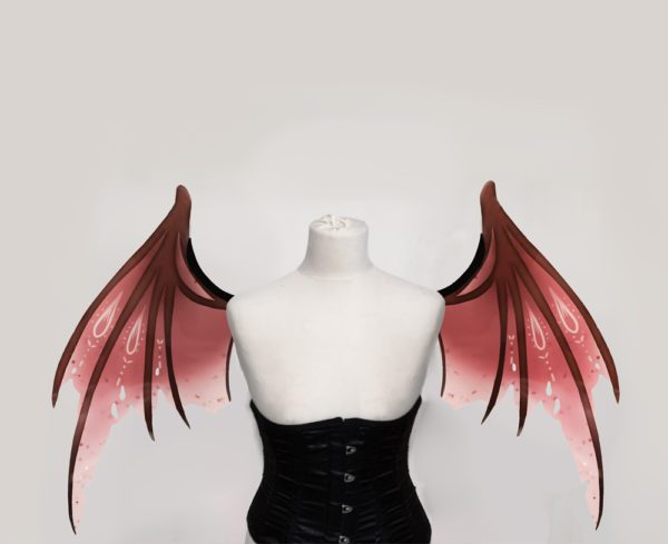 Succubus Flügel dunkelrot